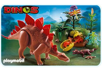 Playmobil Estegosaurio con nido – 5232 A 2012 – El Mundo Click 5232 A