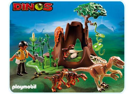 Playmobil Ataque de velociraptor a un nido de deinonychus – 5233 A 2012 – El Mundo Click 5233 A