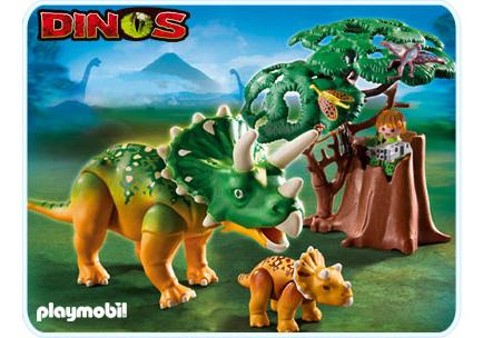 Playmobil Triceratops con cría – 5234 A 2012 – El Mundo Click 5234 A