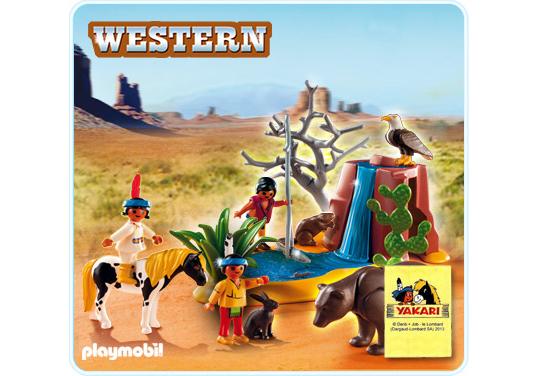 Playmobil Niños nativos americanos con animales – 5252 A 2012 – El Mundo Click 5252 A