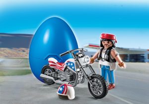 Playmobil Ciclistas Playmobil: todas las referencias (Vuelta y bicicletas) 19 Playmobil Motociclista con chopper