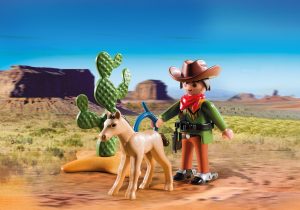 Playmobil Carretas y Carromatos del Oeste Playmobil: todas las referencias 10 Playmobil Vaquero con potrillo