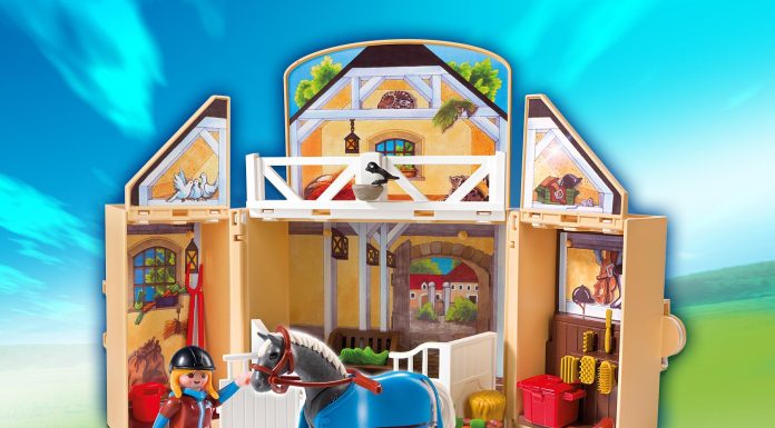 Playmobil Caja de juegos plegable – Establo – 5418 2013 – El Mundo Click 5418