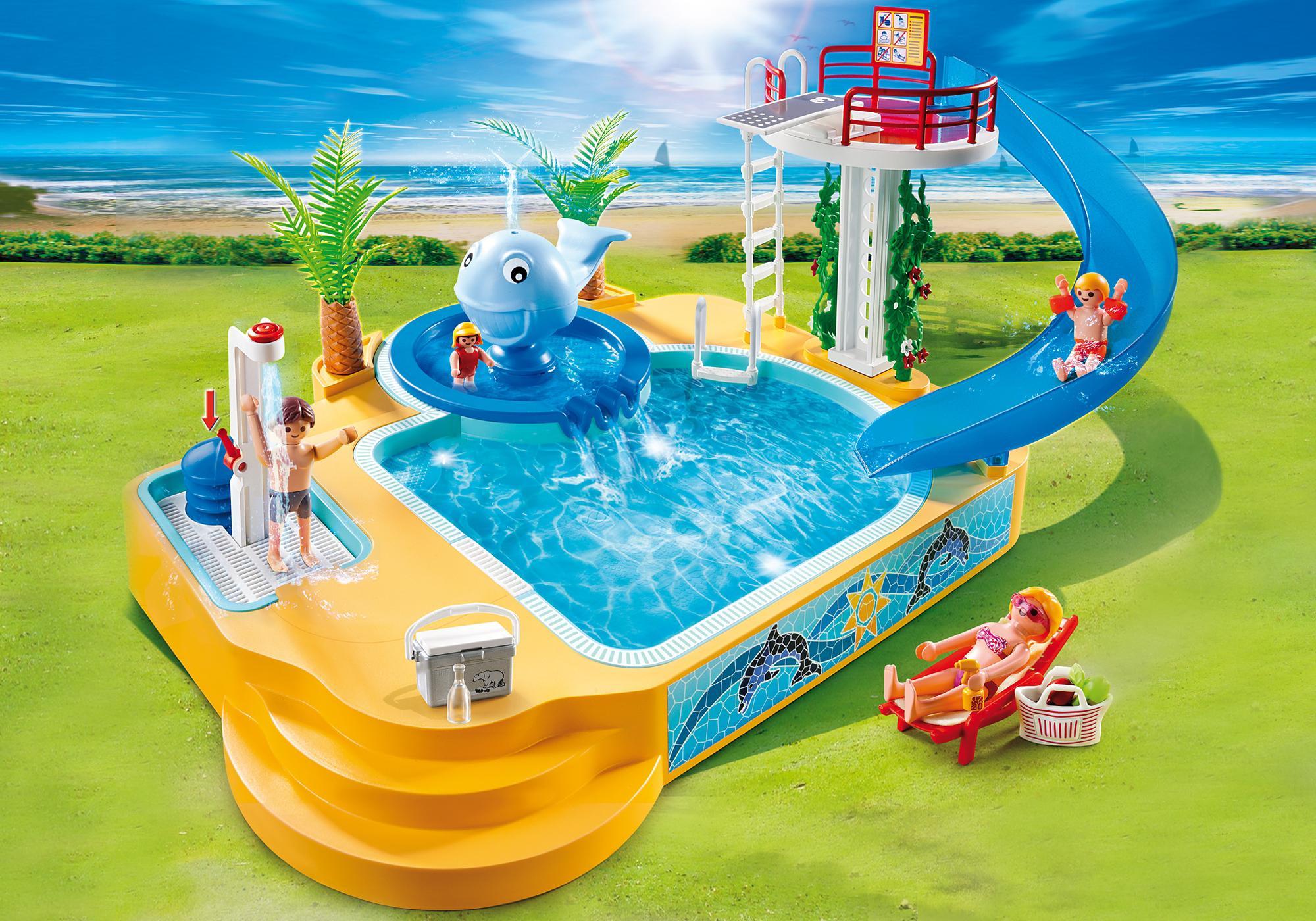 Playmobil parques y piscinas 5433 Parque acuático con ballena de hidromasaje 5433 2013 El Mundo Click