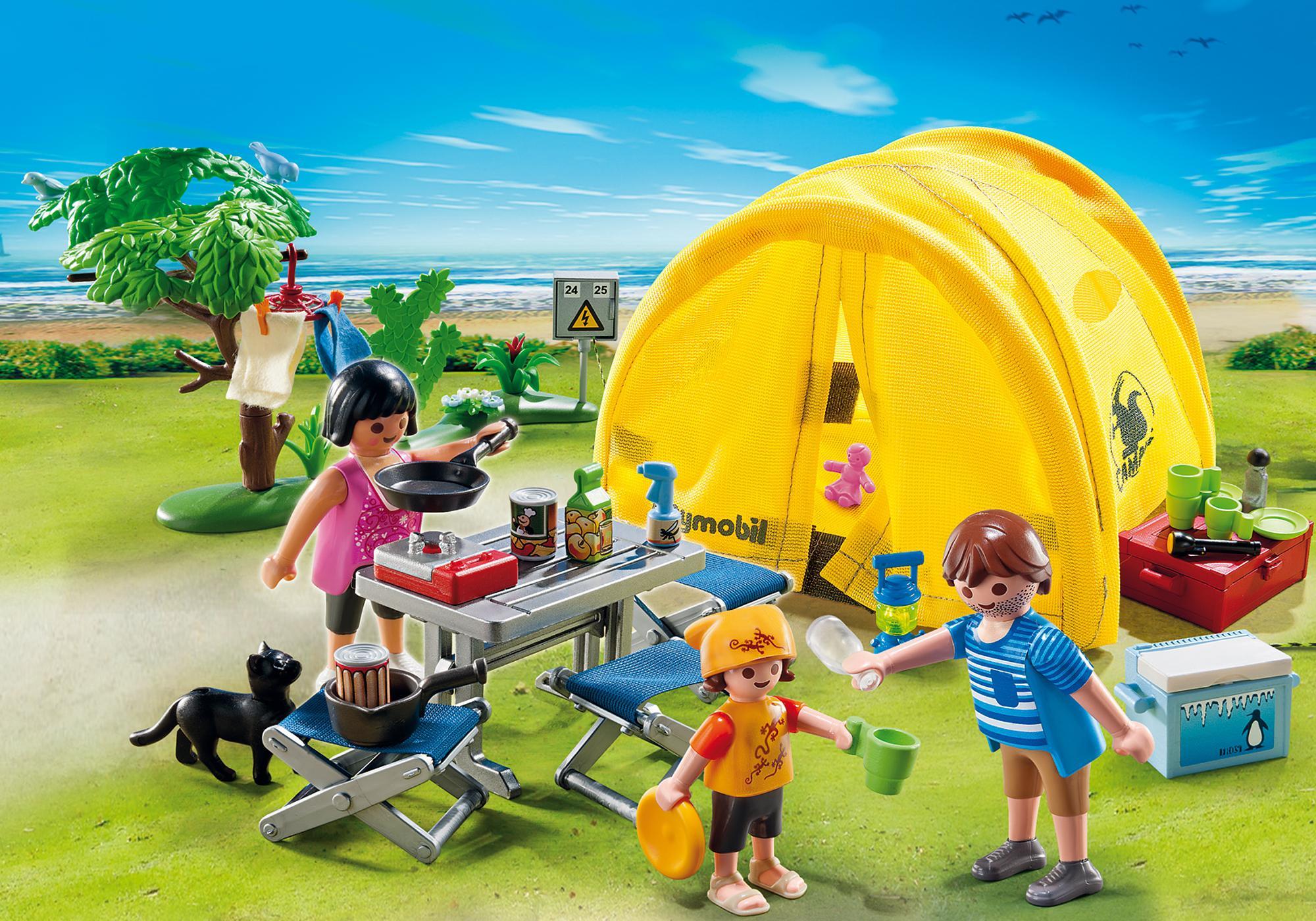 Playmobil verano y playa 5435 Camping familiar 5435 2013 El Mundo Click