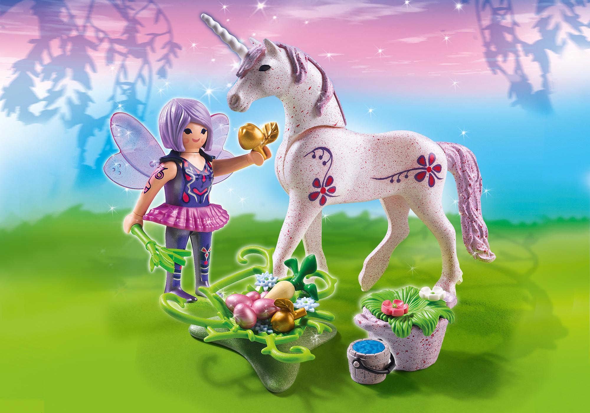 Playmobil magia 5440 Hada de la comida con rocío matutino de unicornio 5440 2013 El Mundo Click