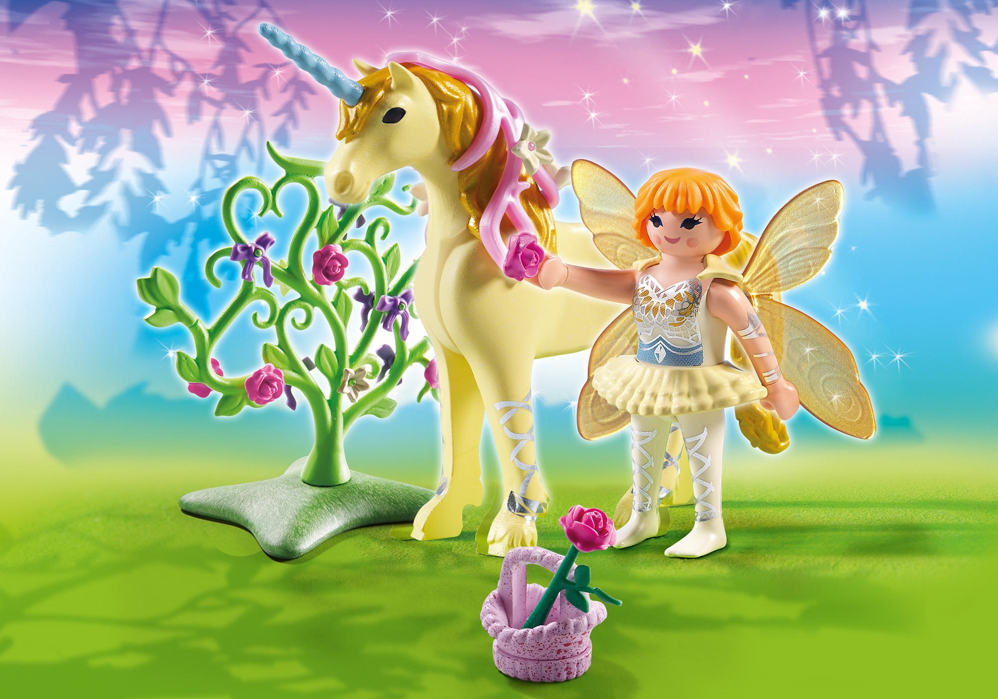 Playmobil magia 5442 Hada de la joyería con rayo de sol de unicornio 5442 2013 El Mundo Click
