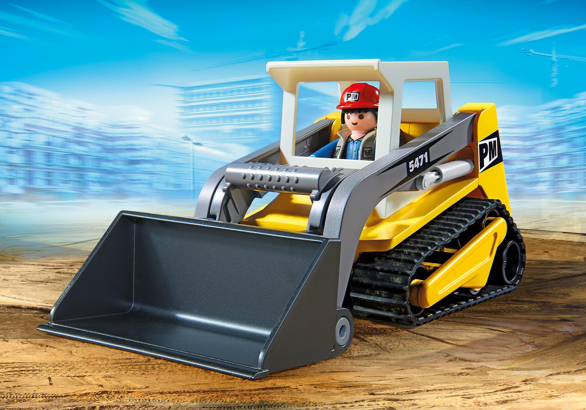 Playmobil construcción 5471 Cargadora compacta sobre orugas 5471 2013 El Mundo Click
