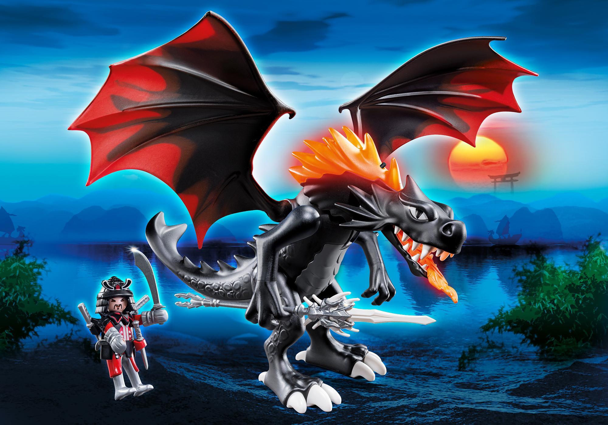 Playmobil dragones 5482 Dragón de batalla gigante con luces LED de fuego 5482 2013 El Mundo Click