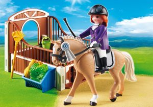 Playmobil Aliens y Extraterrestres Playmobil: todas las referencias 10 Playmobil Caballo de sangre caliente con establo blanco y marrón