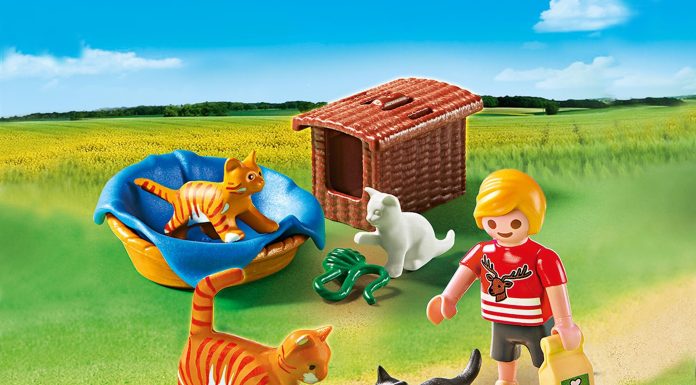 Playmobil Familia de gatos con cesta – 5535 2014 – El Mundo Click 5535