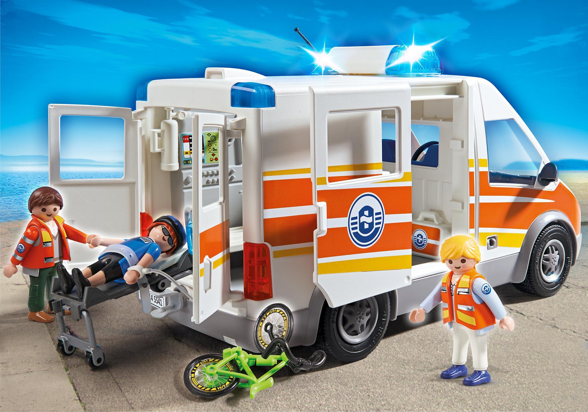 Playmobil ambulancia 5541 Ambulancia con luz y sonido (2014)