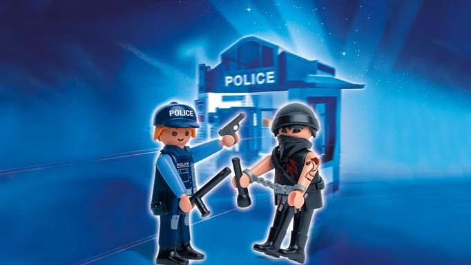 Playmobil Pack doble de policía y gánster – 5878 A 2009 – El Mundo Click 5878 A