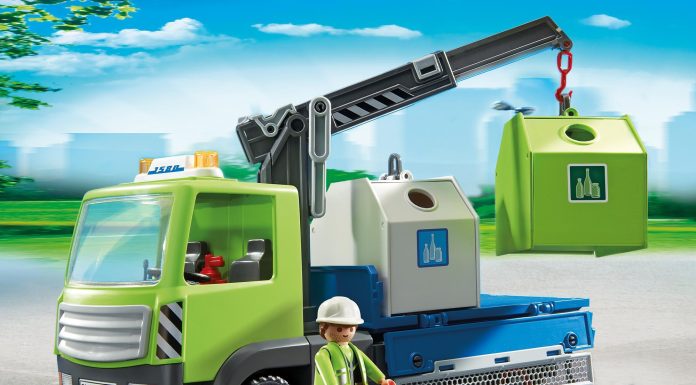 Playmobil Camión de vidrio usado con contenedores – 6109 2014 – El Mundo Click 6109