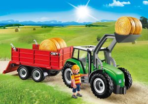 Playmobil Tractores Playmobil: todas las referencias (con remolque, pala y aperos) 10 Playmobil Tractor grande con remolque - 6130 2015 - El Mundo Click