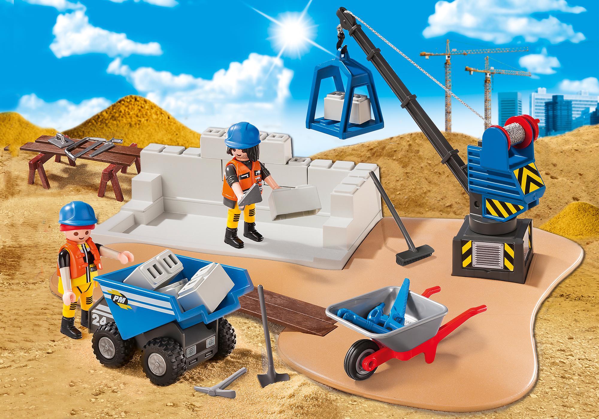 Playmobil construcción 6144 Obra de construcción SuperSet 6144 2014 El Mundo Click