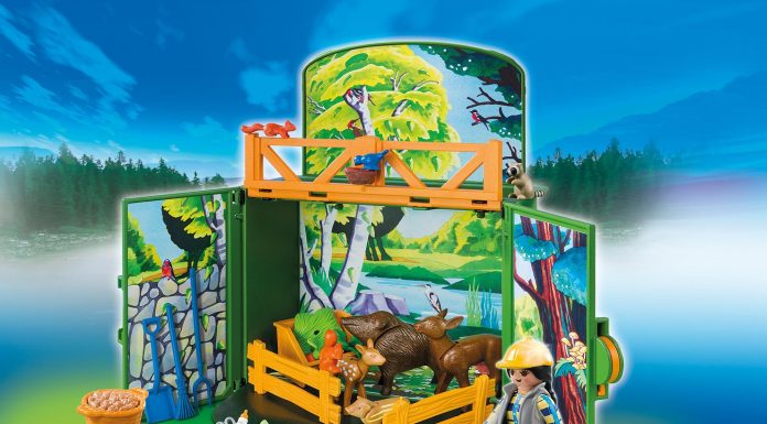 Playmobil Caja de juego desplegable “Alimentación de animales del bosque” – 6158 2015 – El Mundo Click 6158