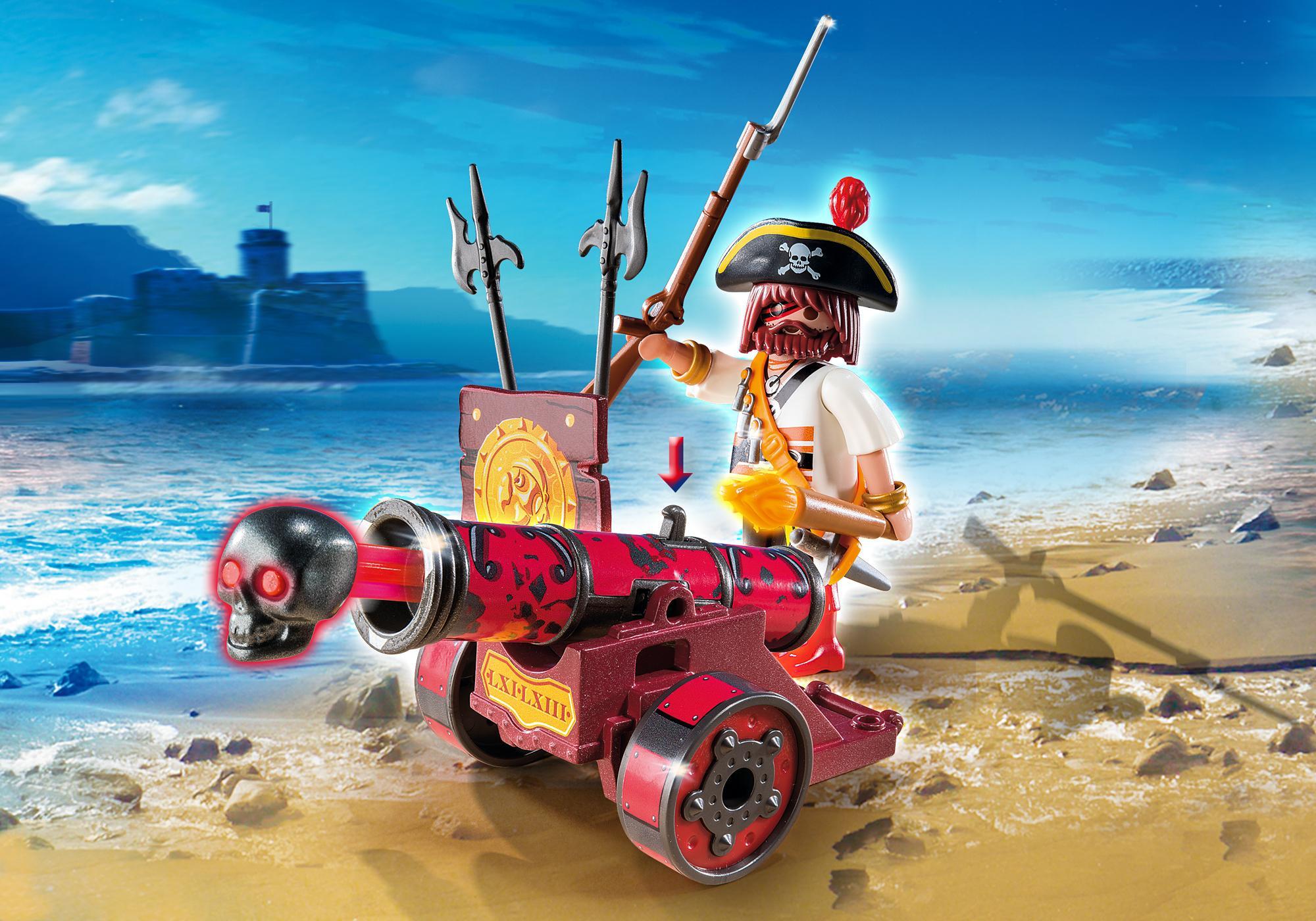 Playmobil piratas 6163 Cañón rojo con pirata 6163 2015 El Mundo Click