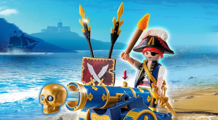 Playmobil Cañón azul con oficial pirata – 6164 2015 – El Mundo Click 6164