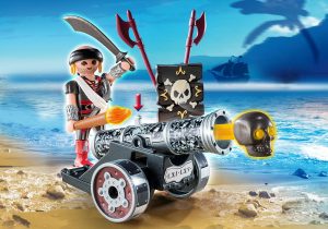 Playmobil Militares y Soldados Playmobil: Todas las Referencias 3 Playmobil Cañón de la aplicación Black con Pirate