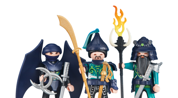 Playmobil 3 Caballeros Asiáticos Verdes – 6328 2013 – El Mundo Click 6328