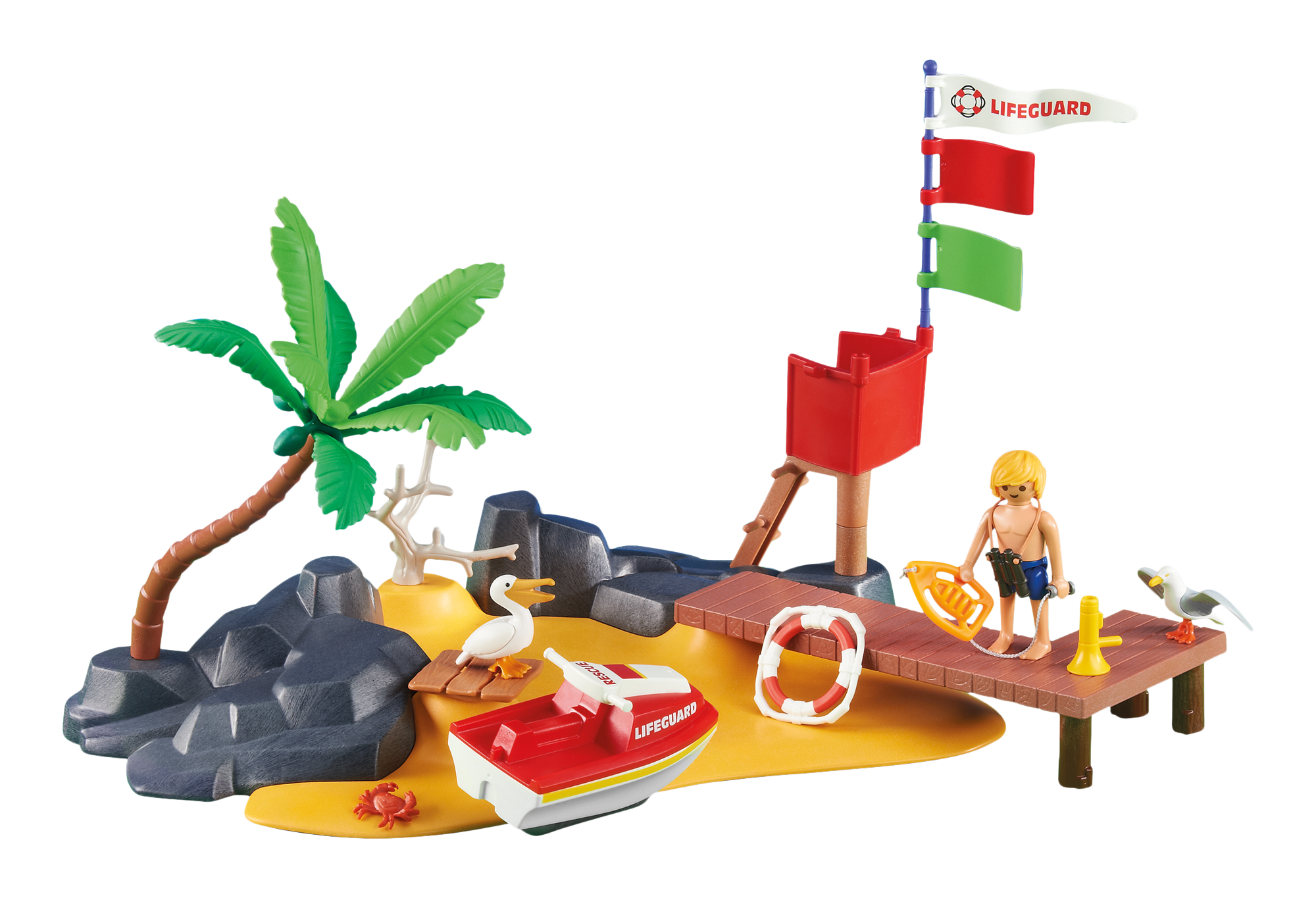 Playmobil verano y playa 6346 Patrulla de playa con moto acuática 6346 2013 El Mundo Click
