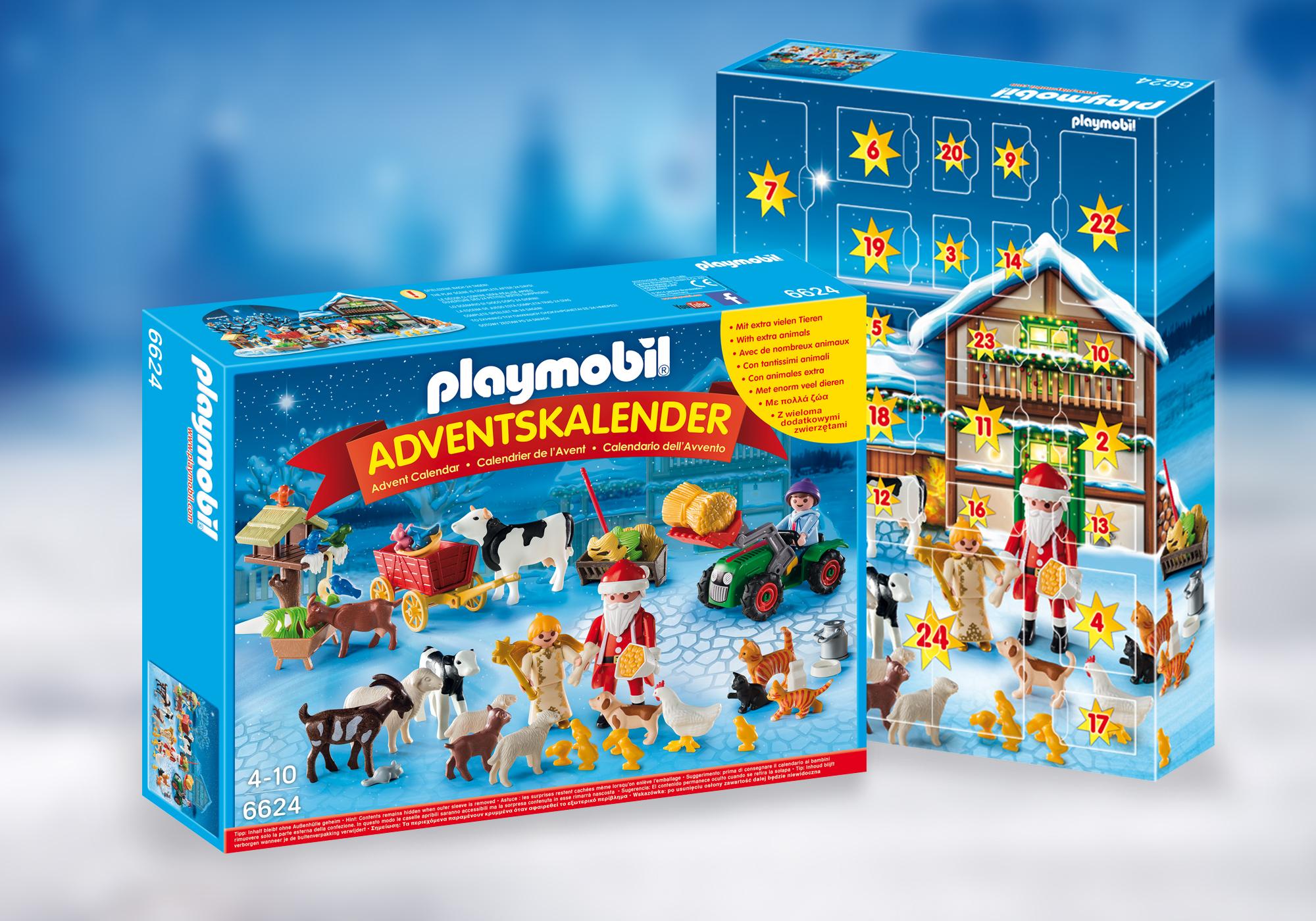 Playmobil calendarios de adviento 6624 Calendario de Adviento Navidad en la Granja 6624 2016 El Mundo Click