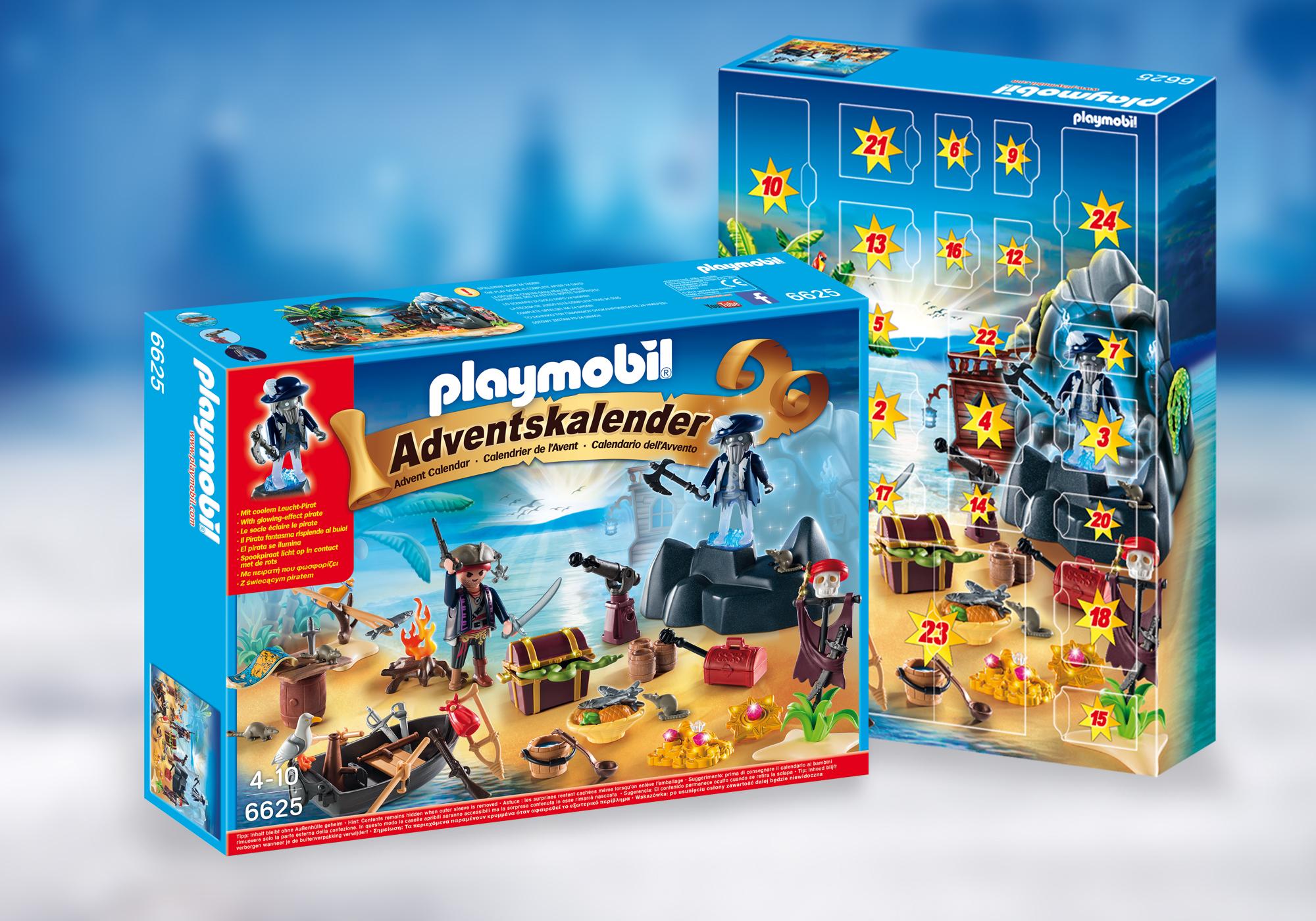 Playmobil calendarios de adviento 6625 Calendario de Adviento La misteriosa isla del tesoro pirata 6625 2016 El Mundo Click