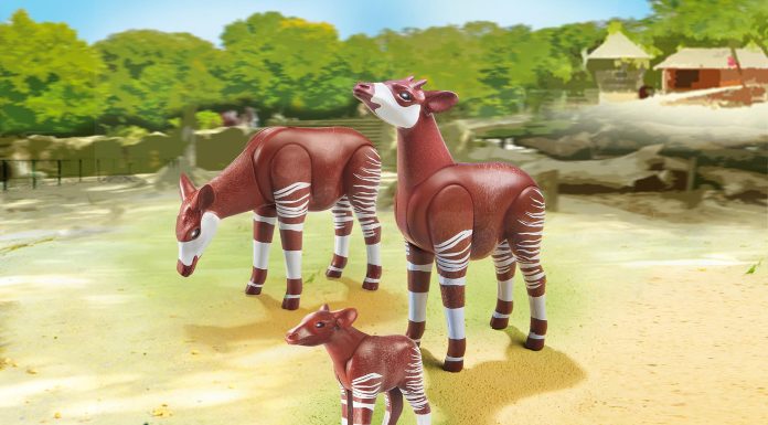 Playmobil 2 okapis con cría – 6643 2015 – El Mundo Click 6643