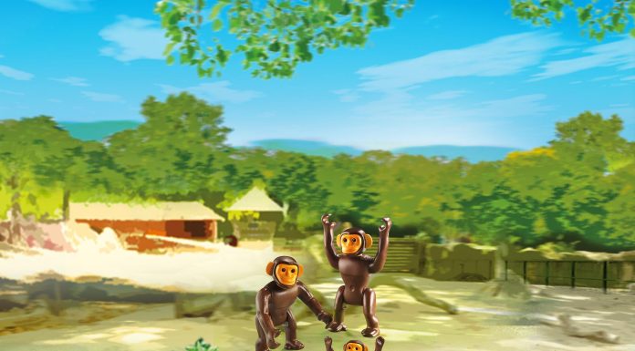 Playmobil 2 chimpancés con su cría – 6650 2015 – El Mundo Click 6650