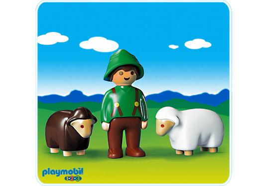 Playmobil Pastor con ovejas – 6731 A 2004 – El Mundo Click 6731 A