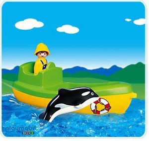 Playmobil Barco de pesca con ballena
