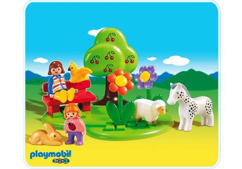 Playmobil Pradera de verano con animales – 6757 A 2007 – El Mundo Click 6757 A