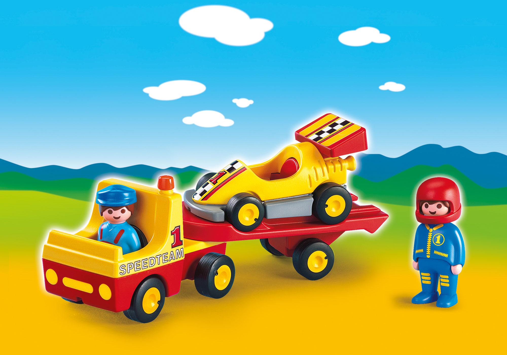 Playmobil coches de carreras 6761 Coche de carreras con transportador 6761 2017 El Mundo Click