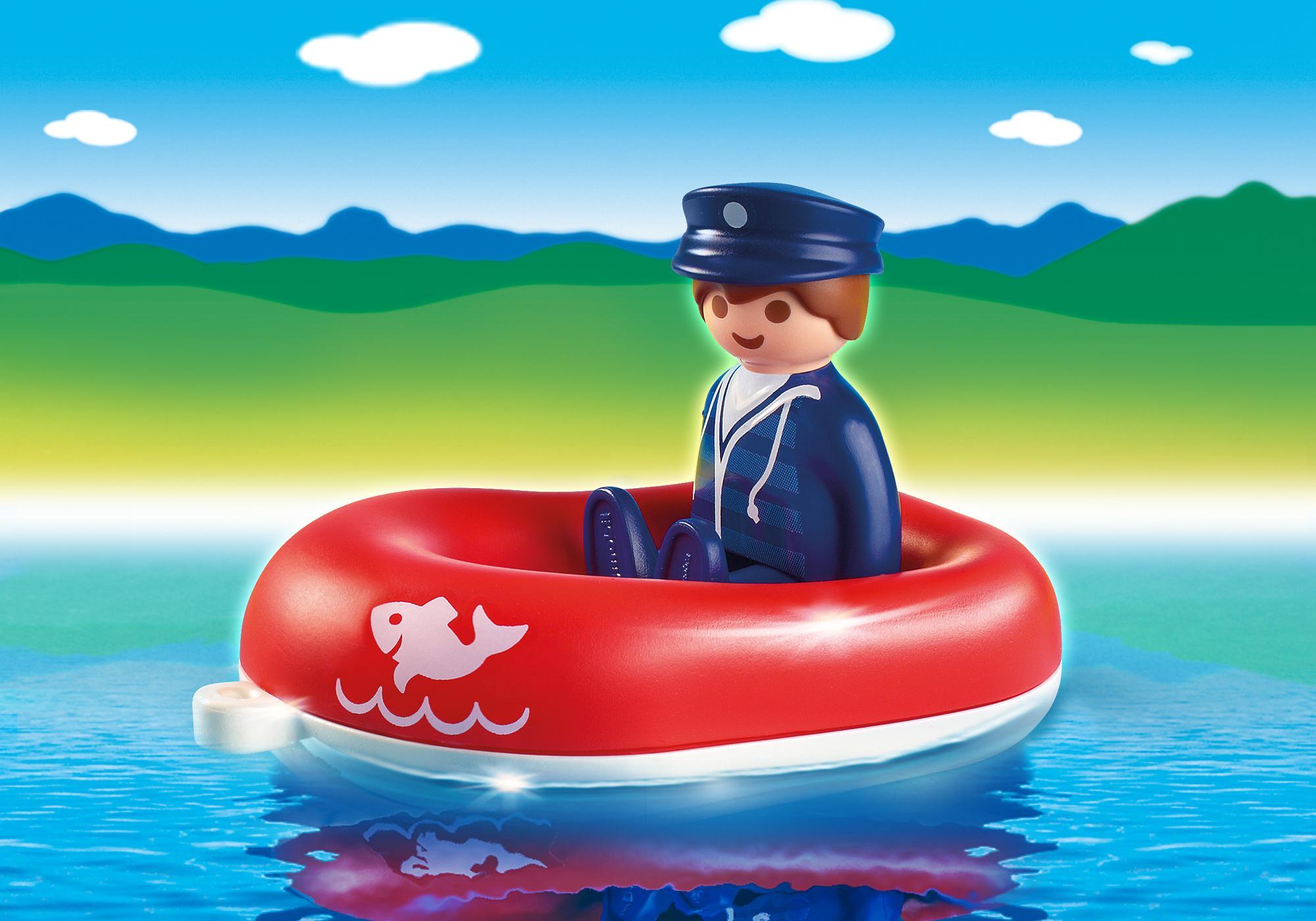 Playmobil barcos 6795 Hombre en bote inflable 6795 2014 El Mundo Click