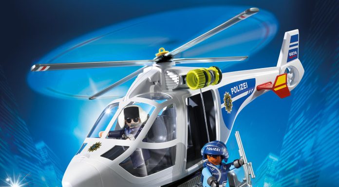 Playmobil Helicóptero policial con foco LED – 6874 2016 – El Mundo Click 6874