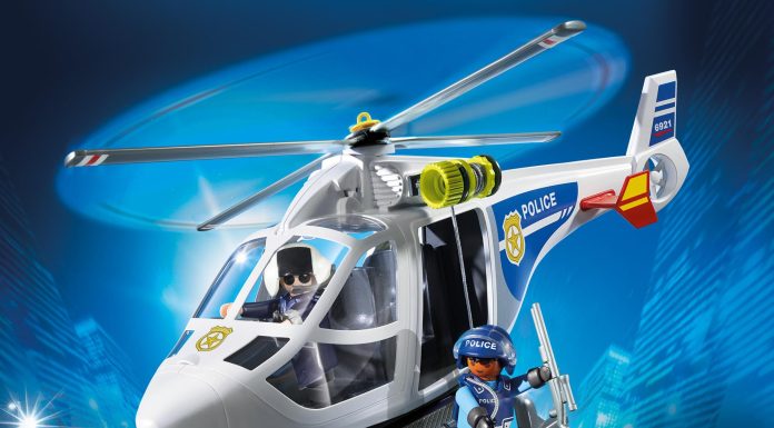 Playmobil Helicóptero policial internacional con foco LED – 6921 2016 – El Mundo Click 6921