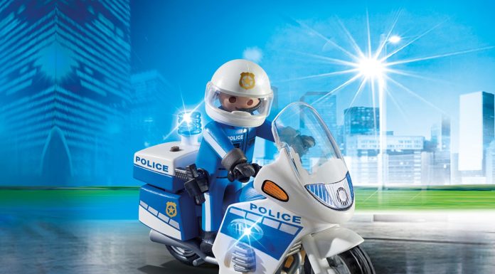 Playmobil Patrulla Internacional de Motocicletas con Luz Intermitente LED – 6923 2016 – El Mundo Click 6923
