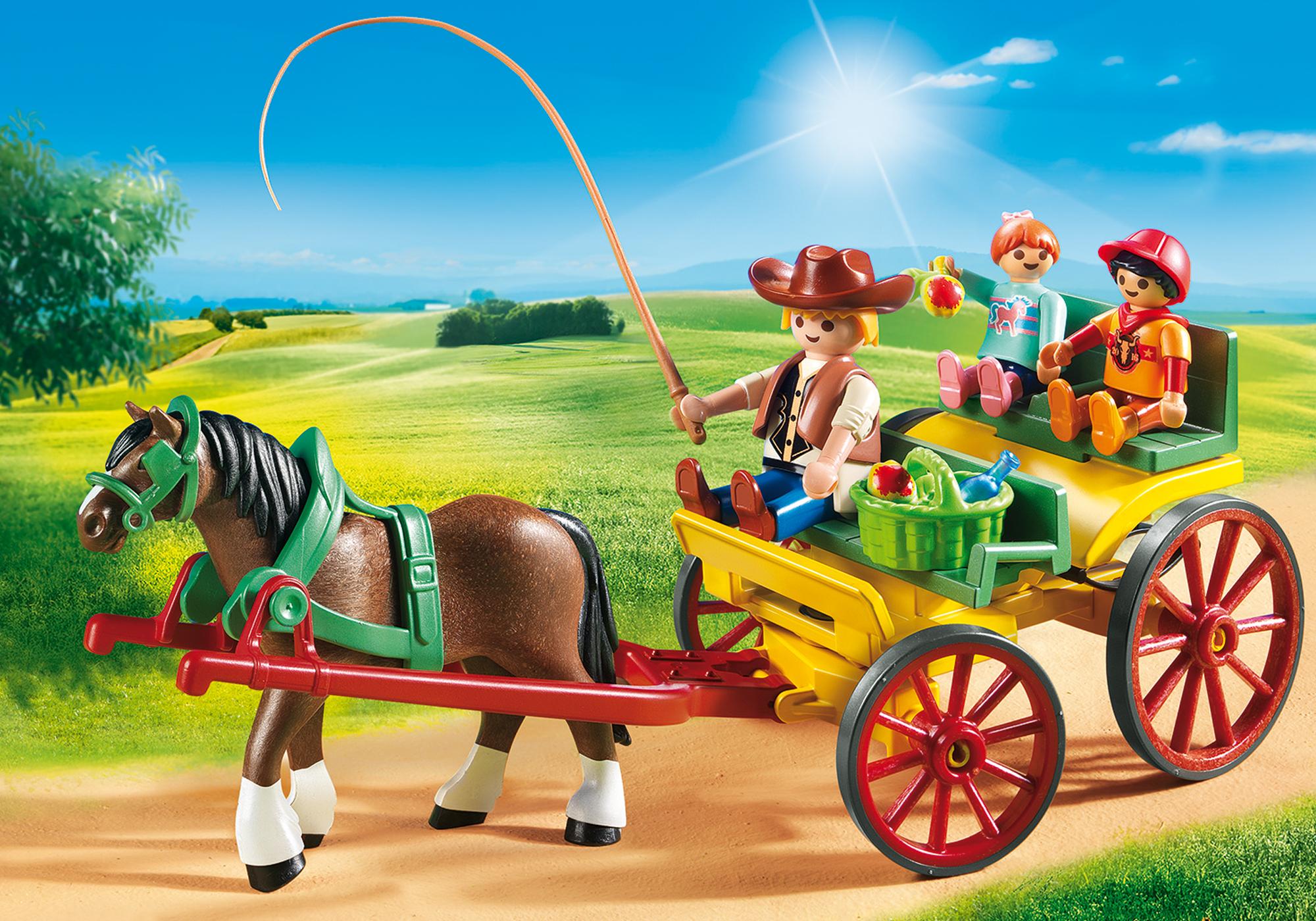 Playmobil caballos 6932 Carruaje tirado por caballos 6932 2017 El Mundo Click