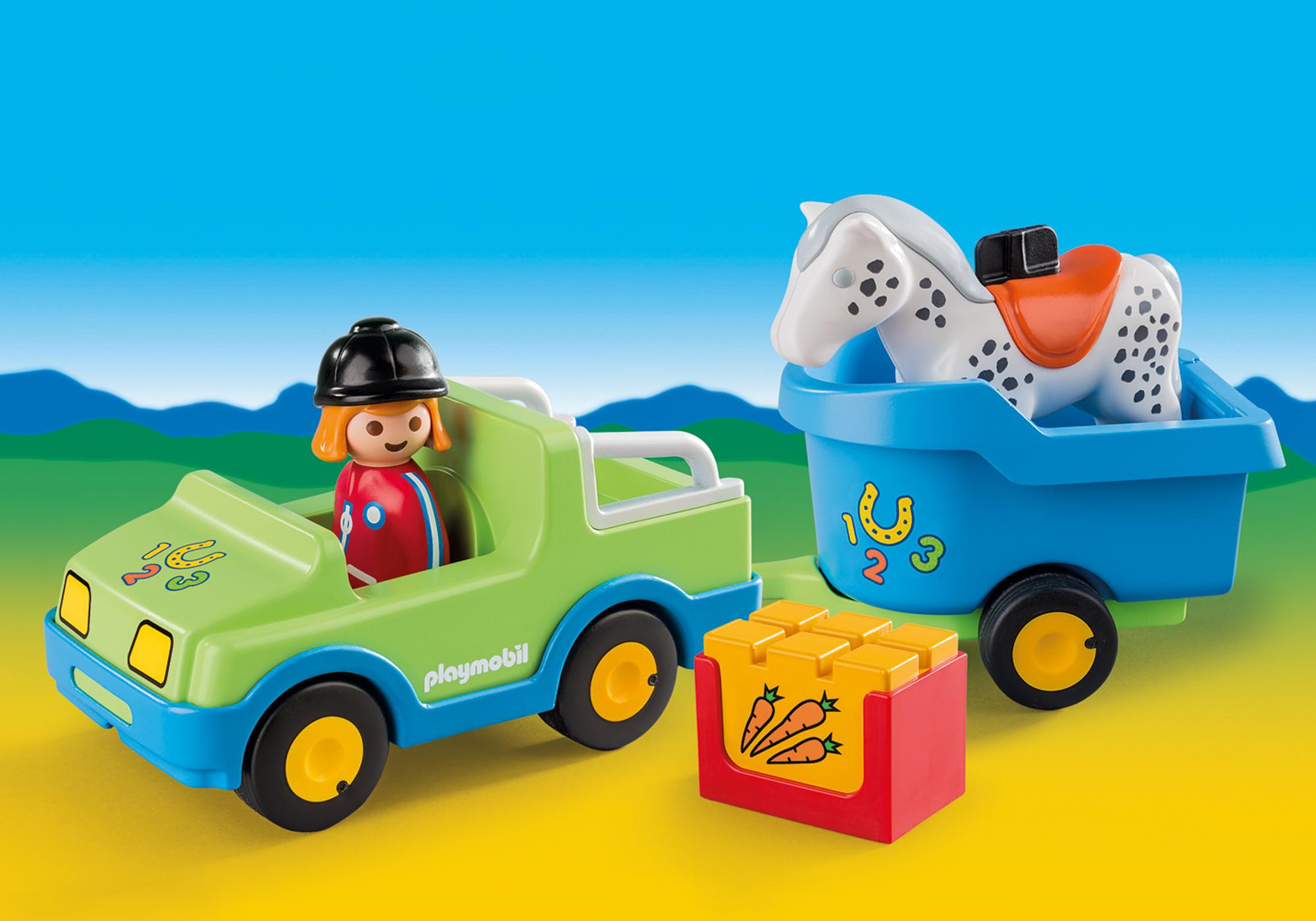 Playmobil caballos 6958 Coche con remolque para caballos 6958 2015 El Mundo Click