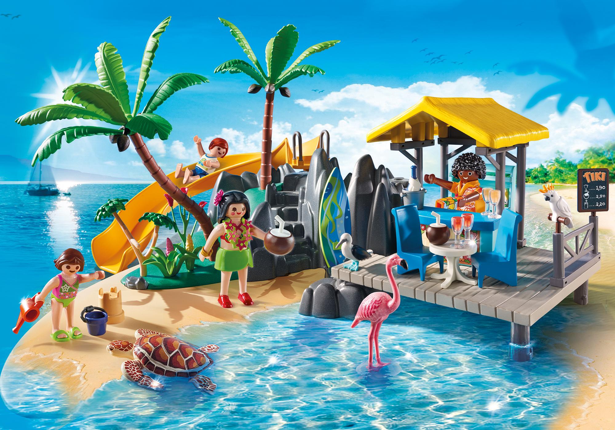 Playmobil verano y playa 6979 Isla caribeña con bar en la playa 6979 2016 El Mundo Click
