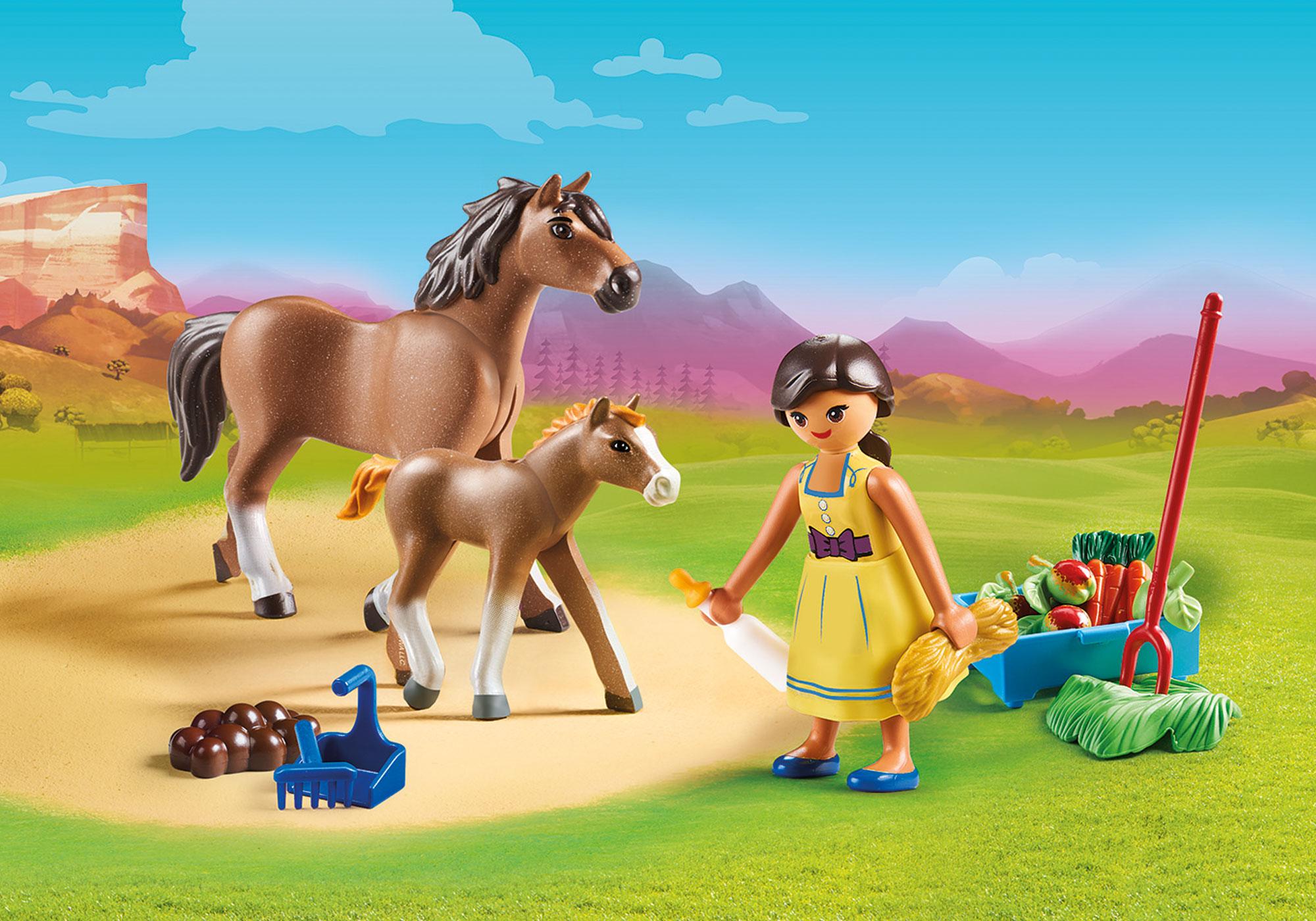 Playmobil caballos 70122 Pru con caballo y potrillo 70122 2019 El Mundo Click