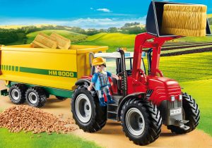Playmobil Tractores Playmobil: todas las referencias (con remolque, pala y aperos) 7 Playmobil Tractor gigante con remolque - 70131 2019 - El Mundo Click