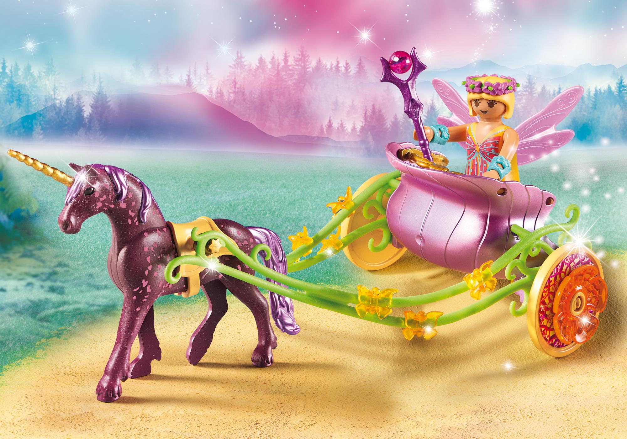 Playmobil magia 9136 Hada de las flores con carroza de unicornio 9136 2017 El Mundo Click