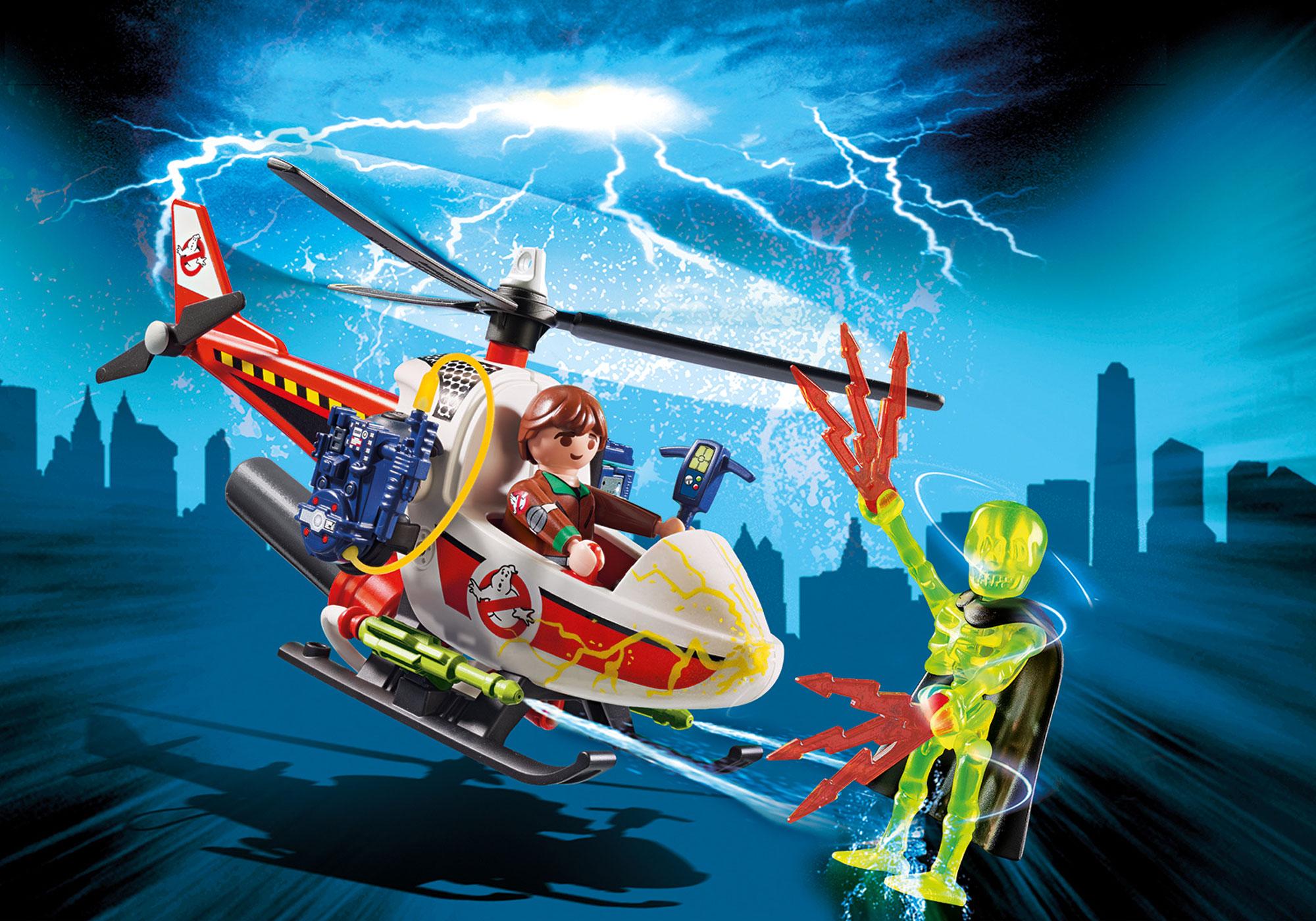 Playmobil 9385 Venkman con helicóptero (Cazafantasmas, 2018)