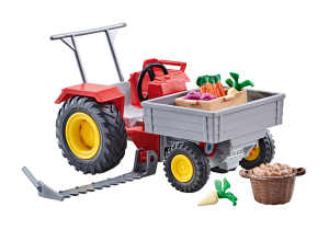 Playmobil Tractores Playmobil: todas las referencias (con remolque, pala y aperos) 8 Playmobil Tractor de carga con barra de corte - 9831 2019 - El Mundo Click