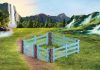 playmobil 1038 horses of waterfall fence extension