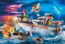 Playmobil 70140 Rescate de bomberos con moto acu谩tica playmobil 70140 fire rescue with personal watercraft