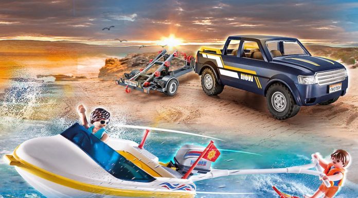 playmobil 70534 can pick up with speedboat
