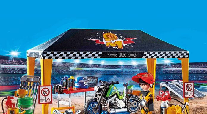 playmobil 70552 stunt show service tent